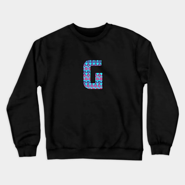 Letter G From Roses Crewneck Sweatshirt by Dolta